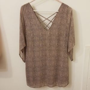 Pink, Gold, and Blue Forever 21 Tunic Dress